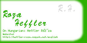 roza heffler business card